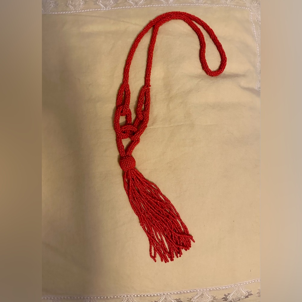 Long Necklace- beaded, bohemian, fashion jewelry